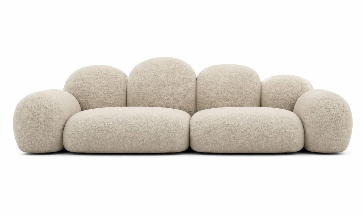 Canapea fixă MERIVO 316 cm lungime, tapițerie textilă, spumă premium, puf de gâscă