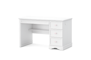 Birou BUTTERFLY 108 cm lungime, 3 sertare cu organizator, finisaj alb satinat