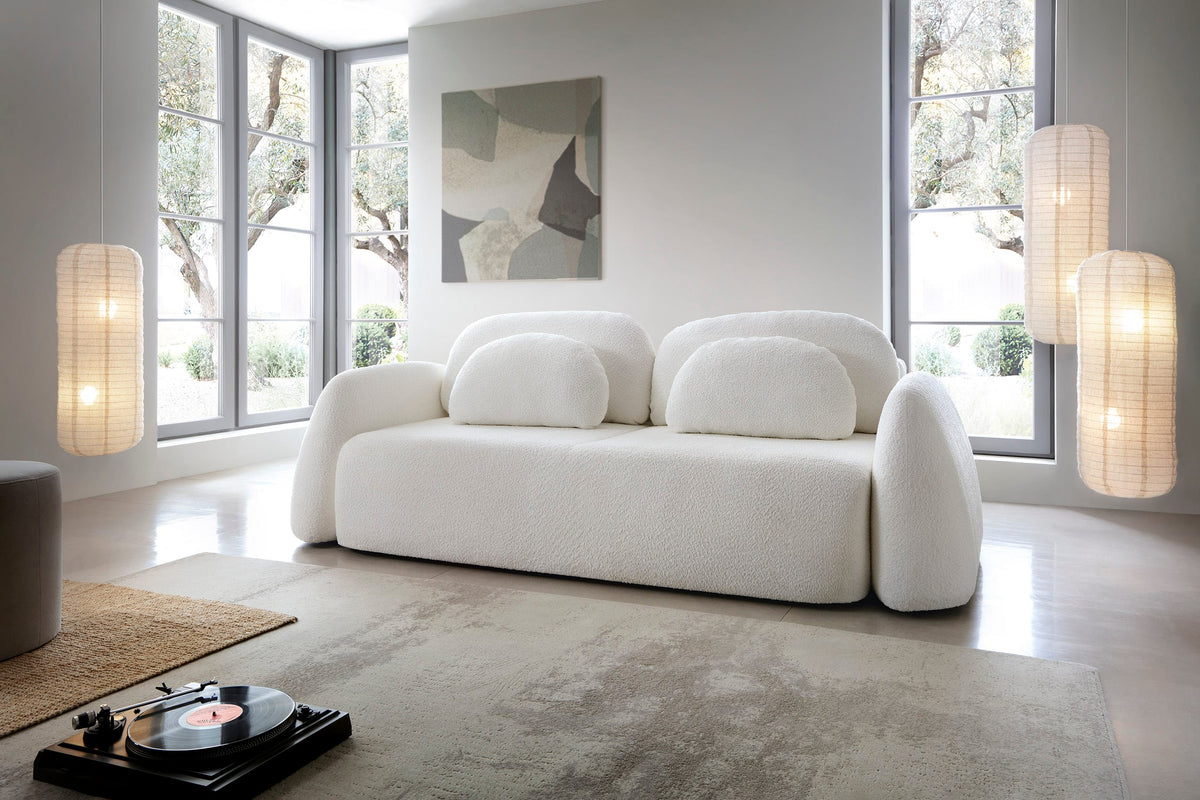 Canapea extensibilă MEXIC 259 cm lungime, ladă depozitare, funcție pat 160×200 cm