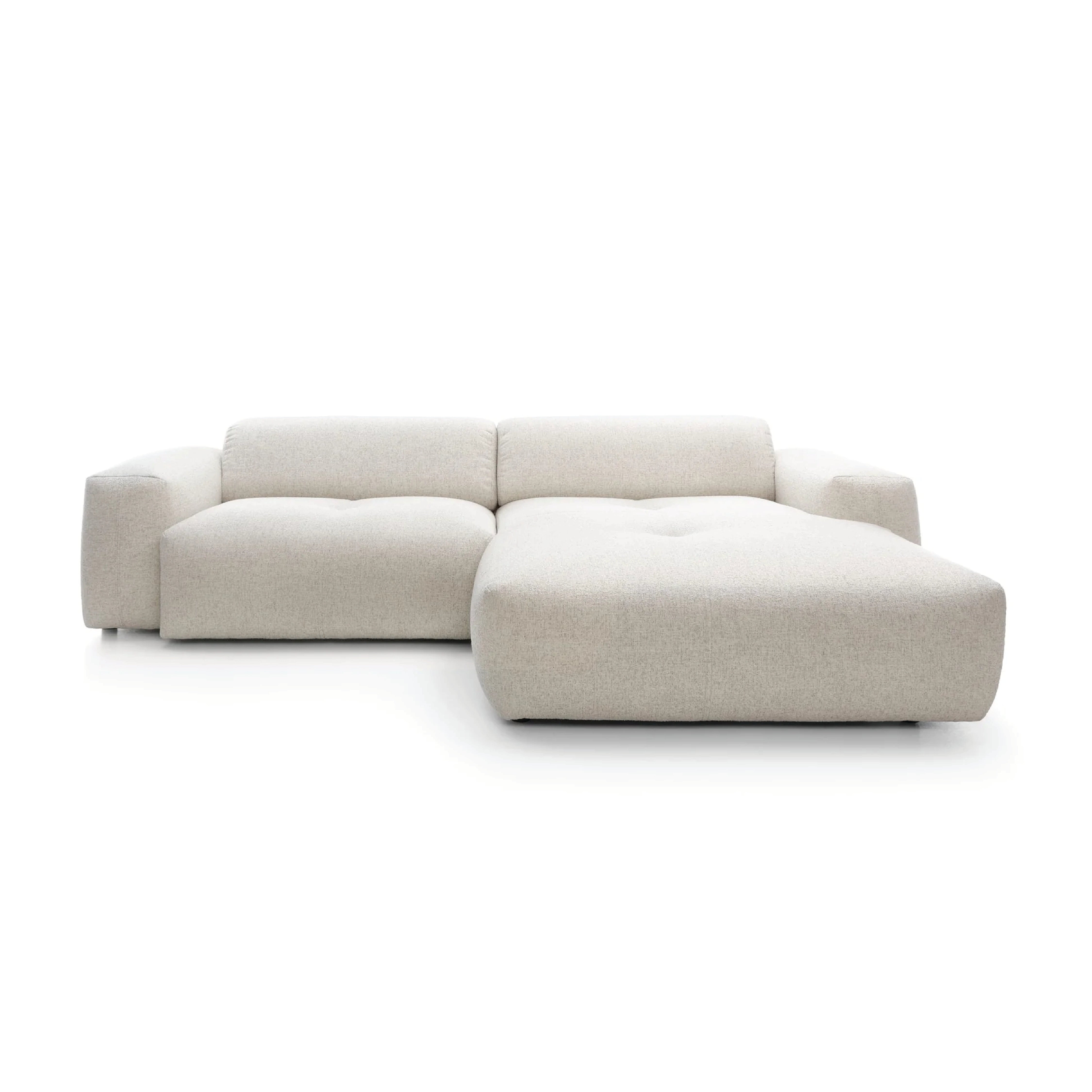Colțar modular NOR, 266 cm lungime, formă „L”, structură din lemn masiv și MDF
