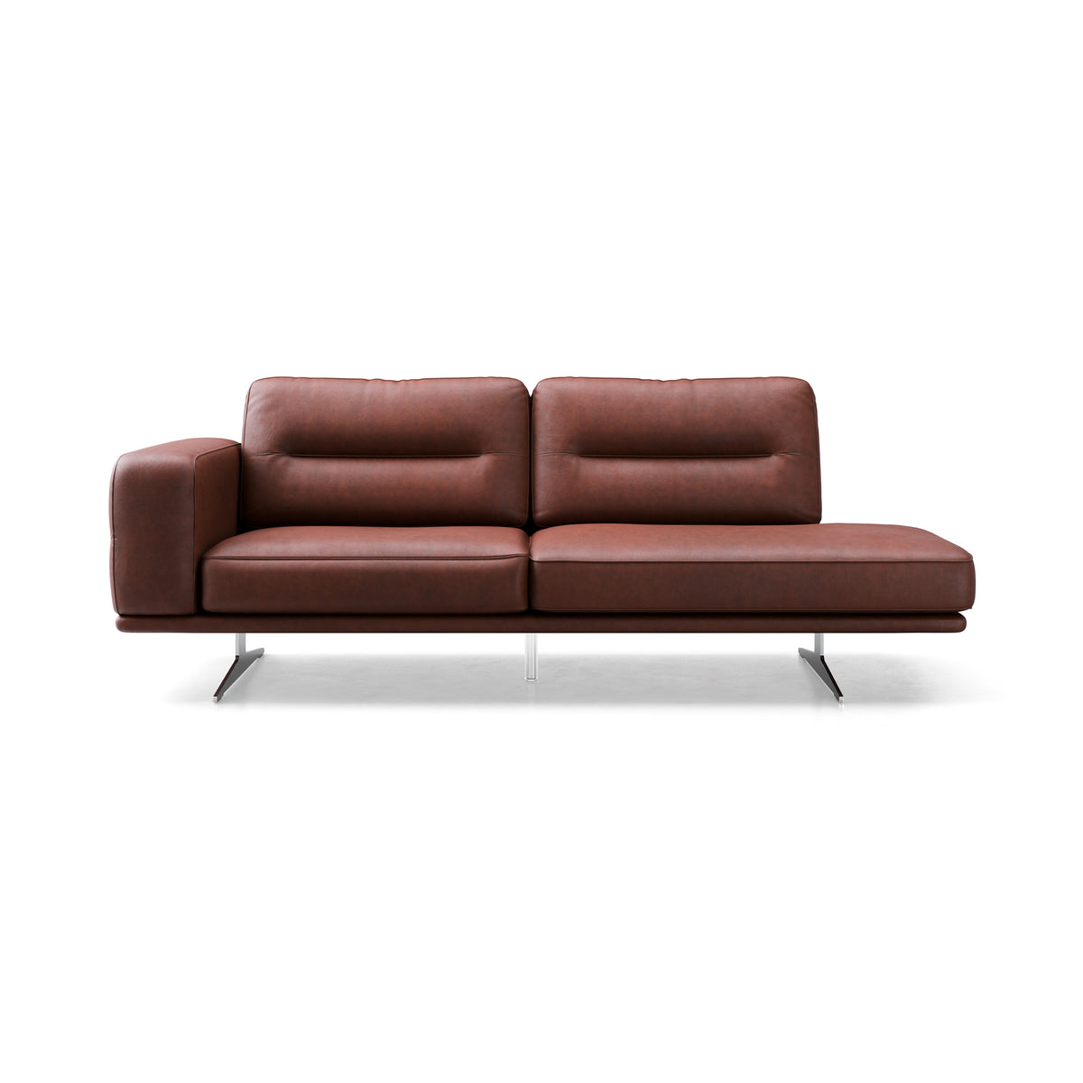 Canapea fixă 227 cm, 3 locuri BOLOGNA, tapițerie piele premium, design elegant pentru living modern