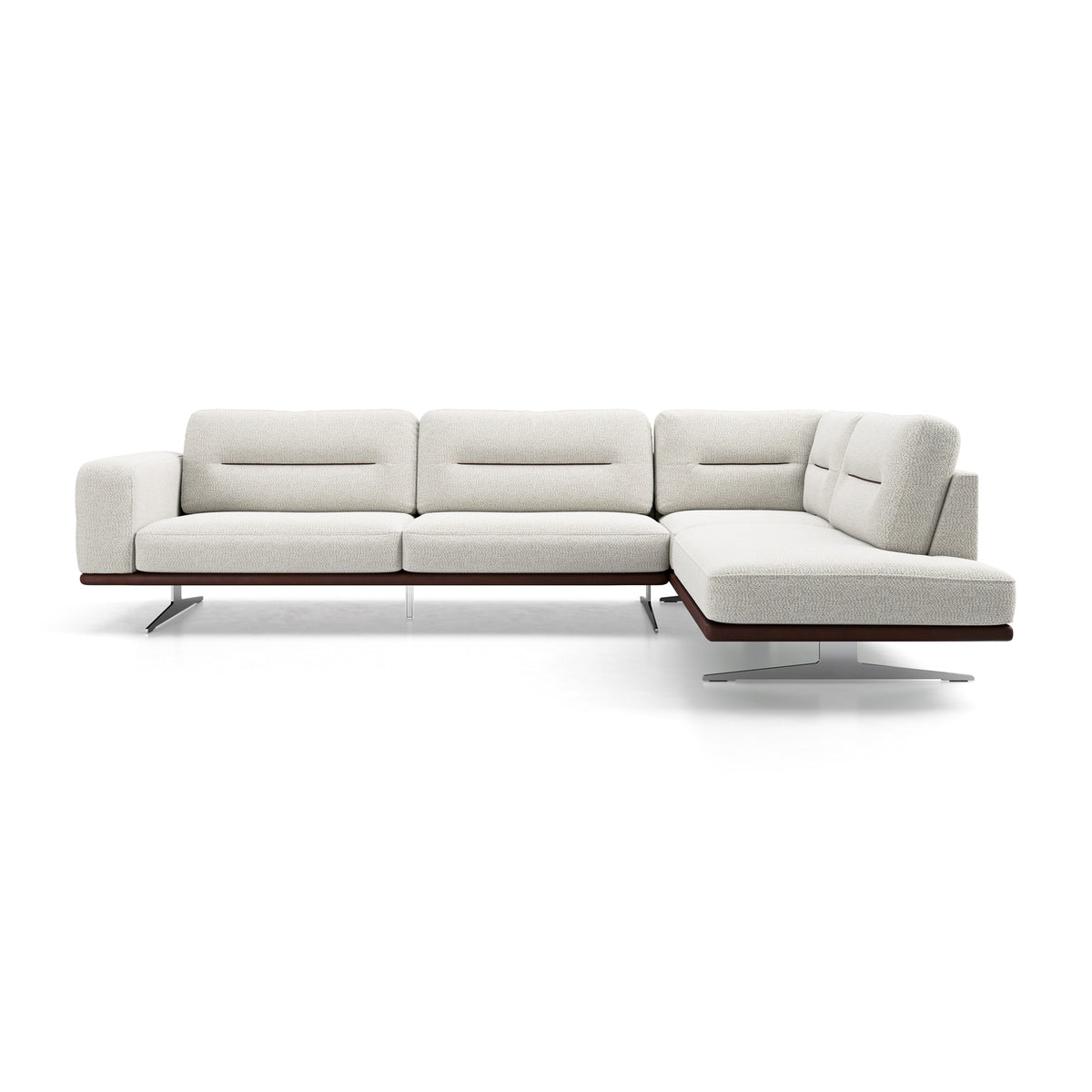 Colțar modular BOLOGNA 270 cm, formă „L”, tapițerie piele premium, configurabil