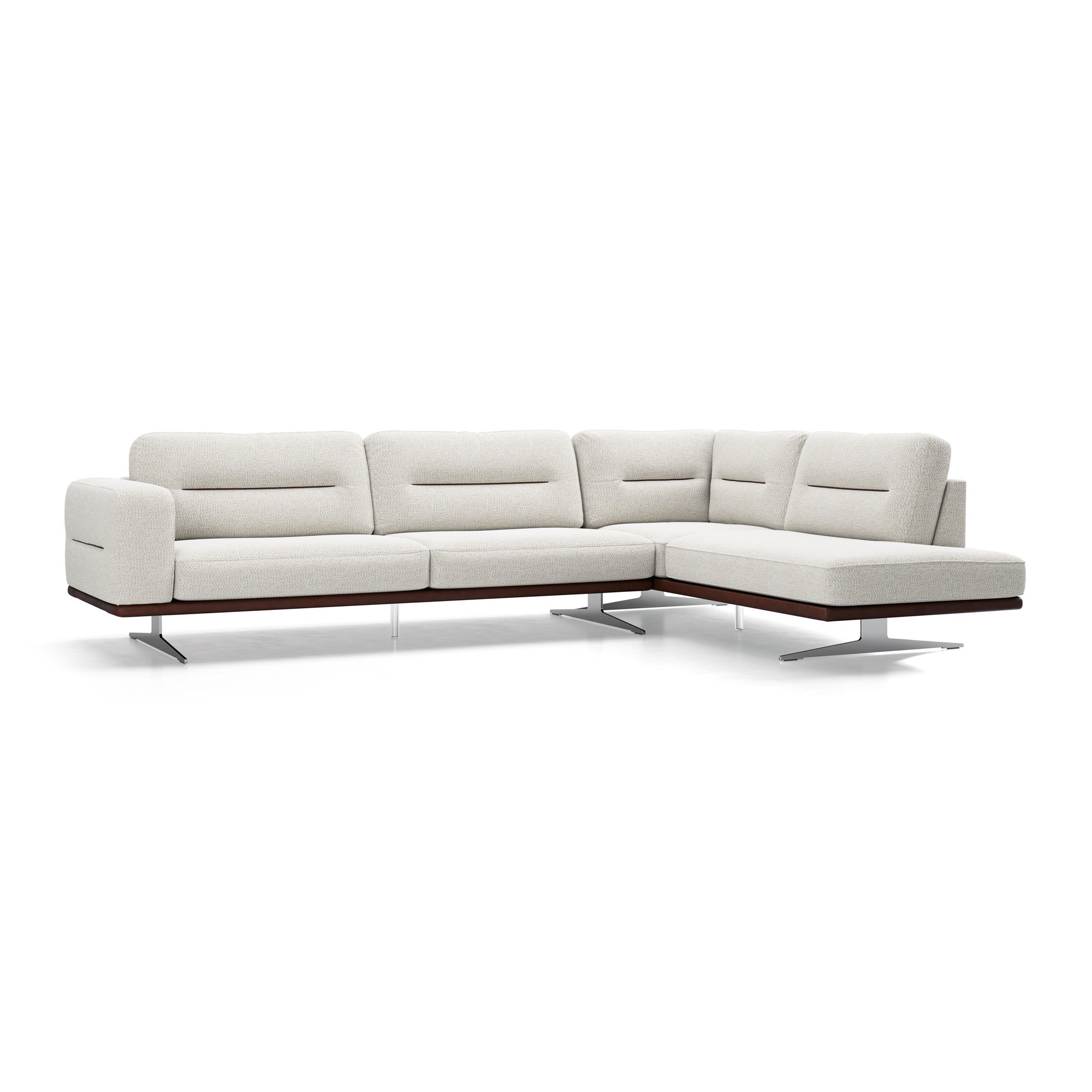Colțar modular BOLOGNA 270 cm, formă „L”, tapițerie piele premium, configurabil