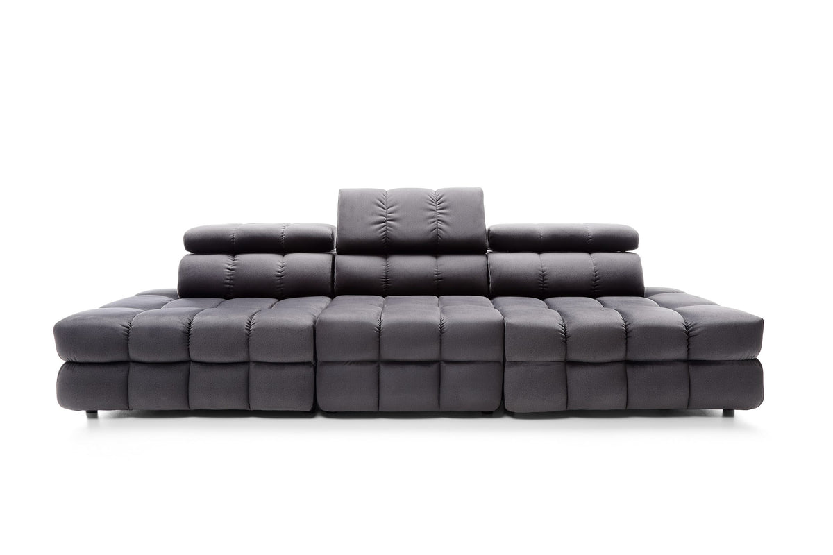 Canapea modulară CAPRI 291 cm lățime, configurabilă, tetiere reglabile