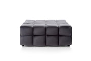 Otoman CAPRI 111 cm lungime, catifea premium impermeabilă, design cubic