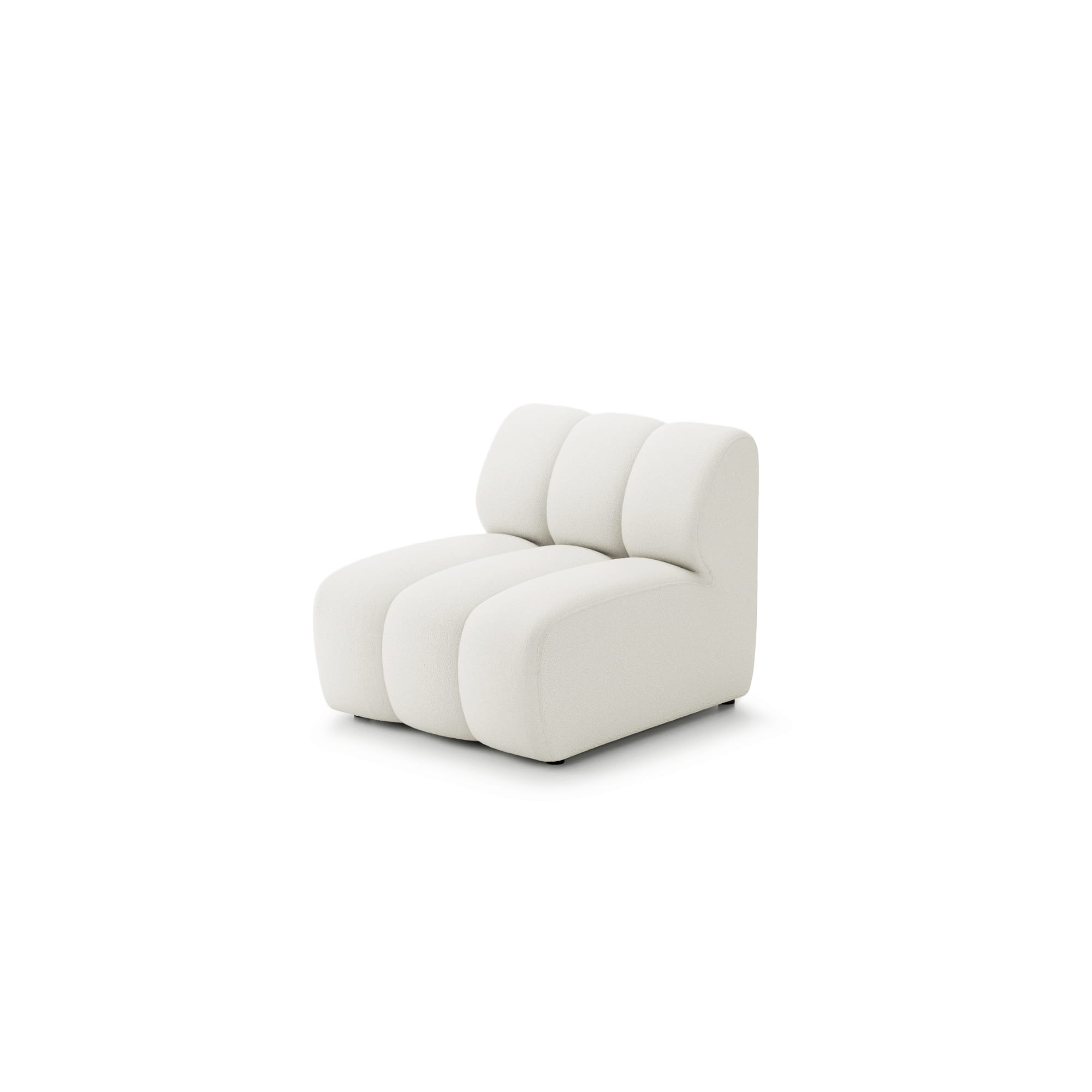 Fotoliu modular RODOS 75 cm lățime, bouclé premium, confort ridicat