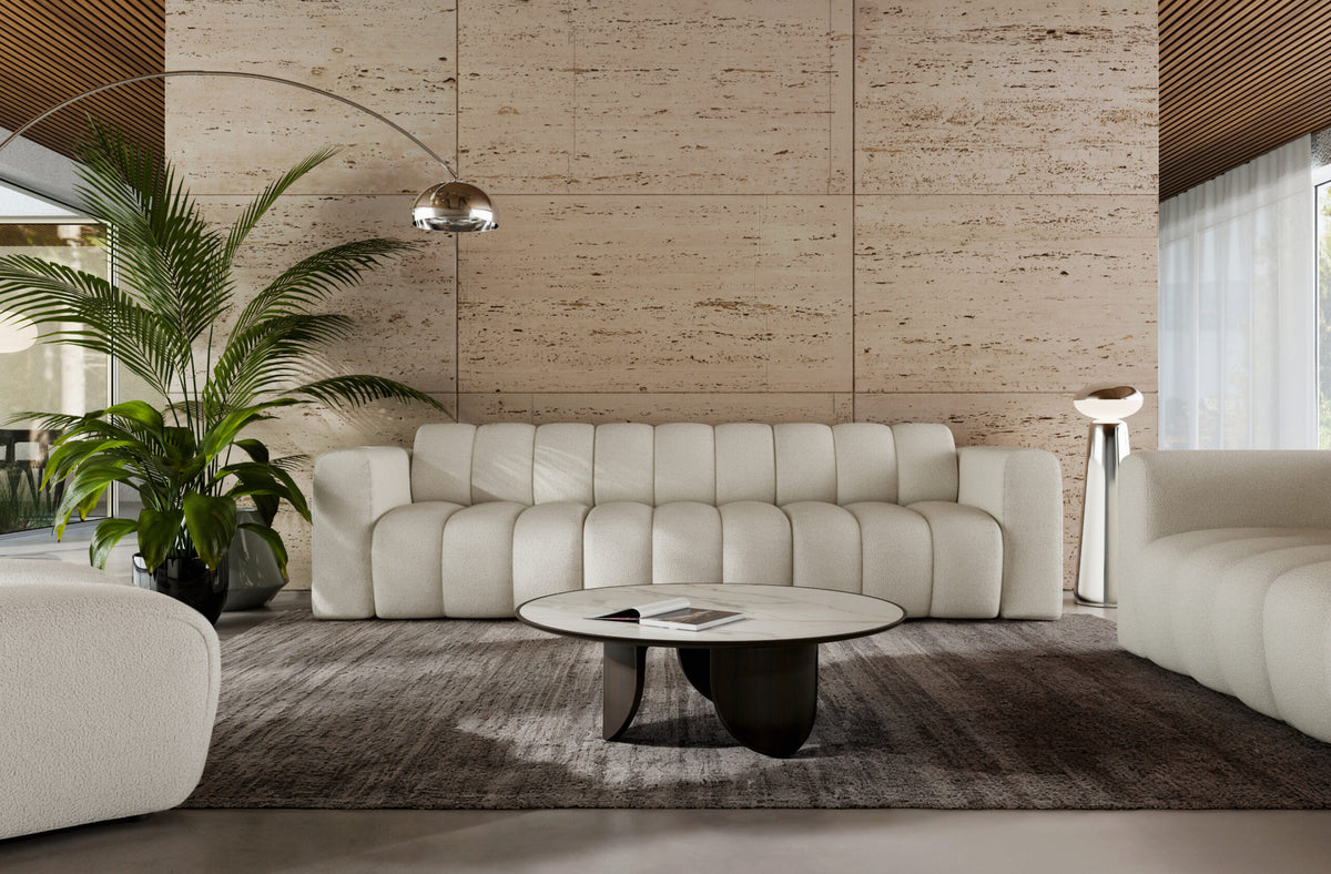 Canapea modulară RODOS 285 cm lungime, configurabilă, bouclé premium