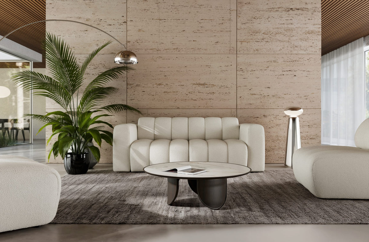 Canapea modulară RODOS 210 cm lungime, bouclé premium, configurabilă