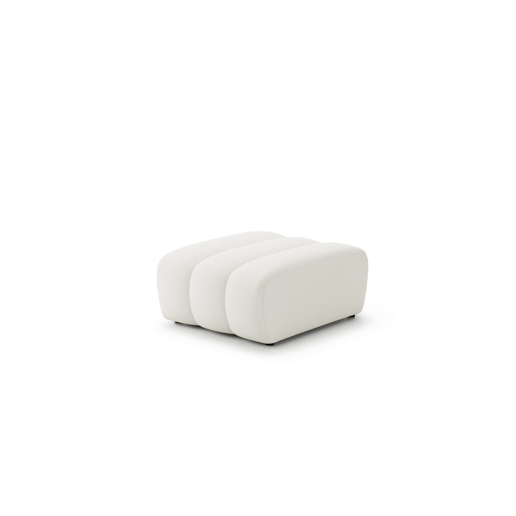 Otoman RODOS 90 cm lungime, stofă bouclé premium, structură MDF ranforsat