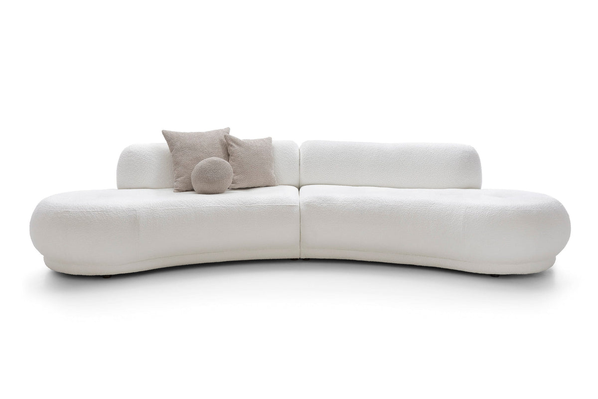 Canapea modulară BELLORA 350 cm lungime, configurabilă, bouclé premium