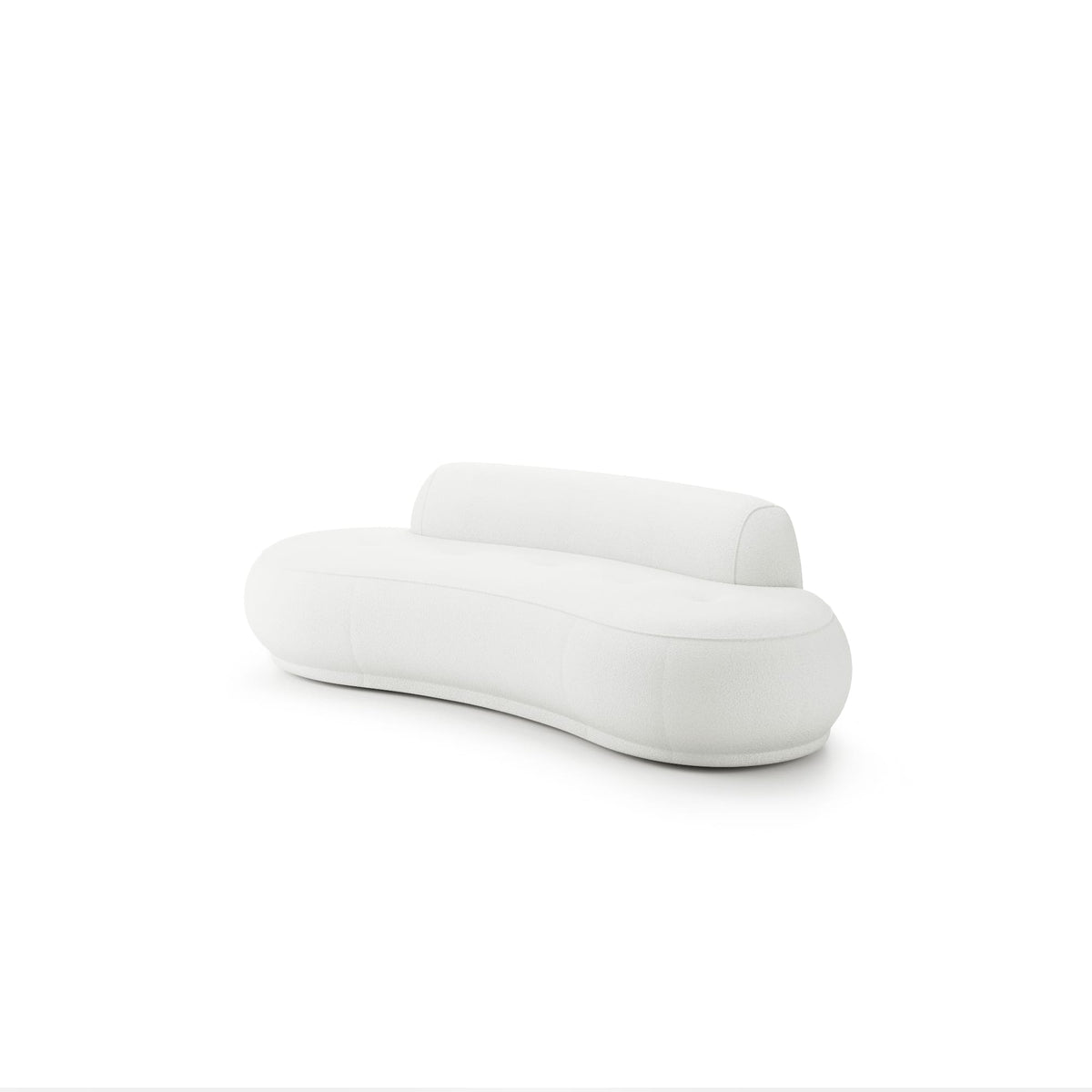 Canapea BELLORA 253 cm lungime, bouclé premium, configurabilă, spătar central