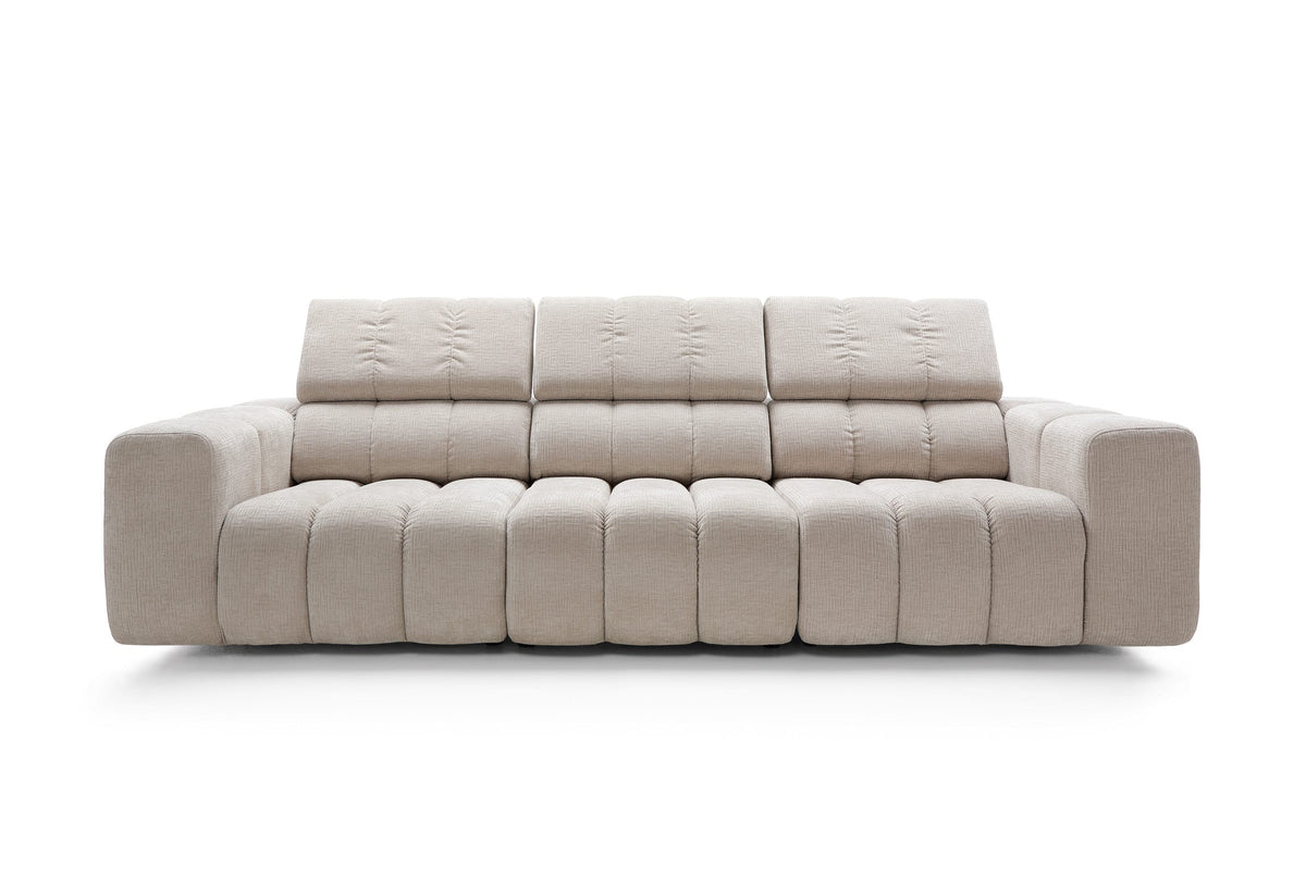Canapea modulară SIENNA 287 cm lungime, tetiere reglabile, configurabilă