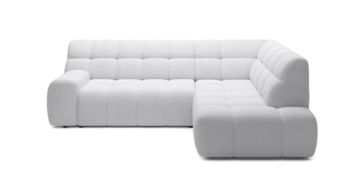 Colțar extensibil electric COCOON, 267 cm lungime, formă „L”, configurabil