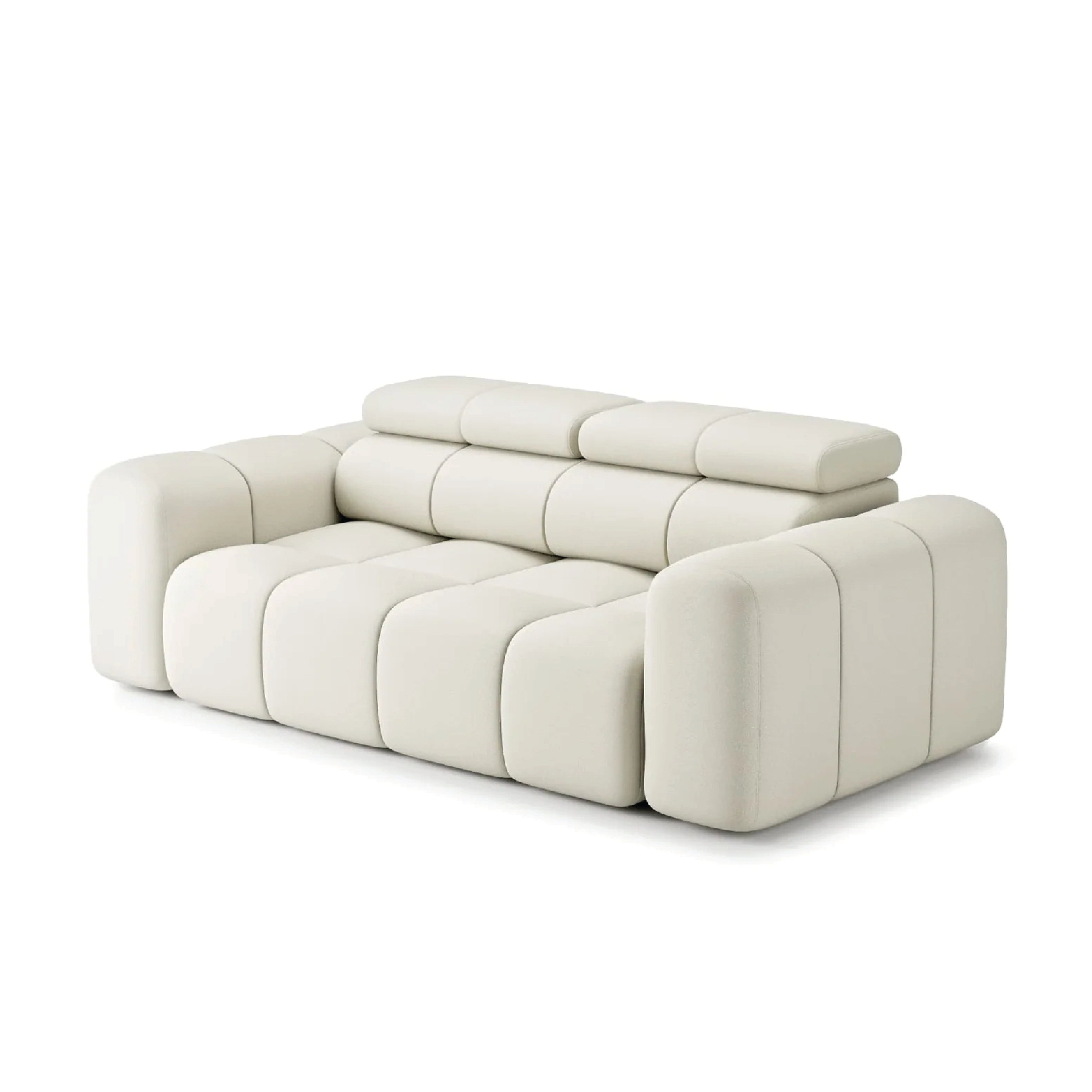 Canapea modulară AVENTO 214 cm lățime, extensibilă electrică, tetiere reglabile