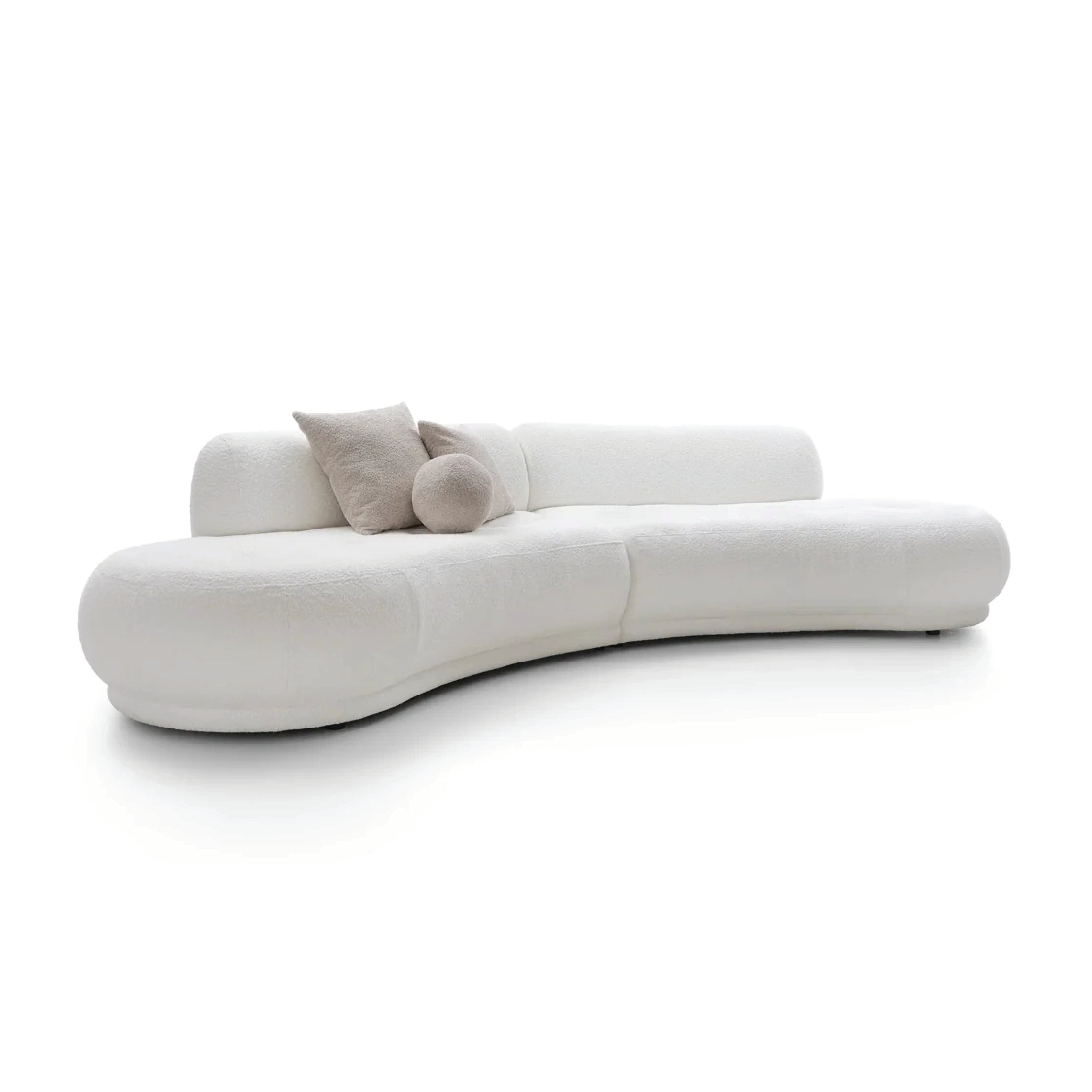 Canapea modulară BELLORA 350 cm lungime, configurabilă, bouclé premium