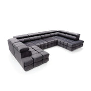 Colțar modular CAPRI 372 cm lungime, formă „U”, configurabil, tetiere reglabile