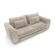 Canapea extensibilă CELLORA 260 cm lungime, funcție pat 160×200 cm, ladă depozitare, cappuccino
