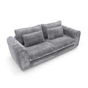 Canapea extensibilă CELLORA 260 cm lungime, funcție pat 160×200 cm, ladă depozitare, gri mătase