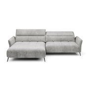 Colțar extensibil electric CAVANI, 272 cm lungime, formă „L”, tetiere reglabile, configurabil