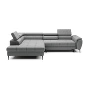 Colțar extensibil DENVER, 288 cm lungime, formă „L”, ladă depozitare, configurabil