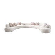 Colțar modular BELLORA 520 cm lungime, formă semicerc, configurabil