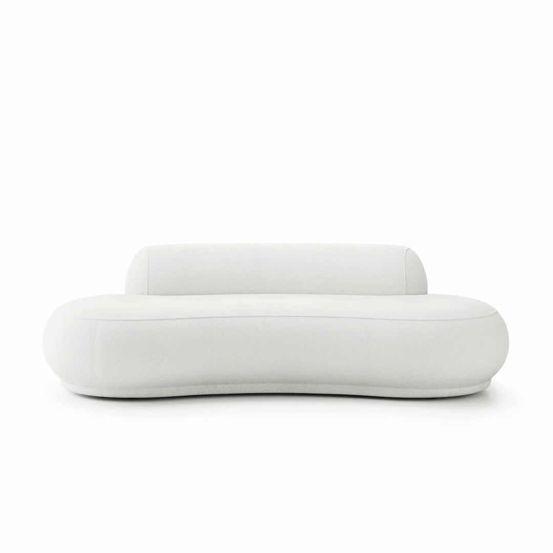 Canapea BELLORA 253 cm lungime, bouclé premium, configurabilă, spătar central