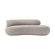 Canapea fixă IVONA 253 cm lungime, configurabilă, bouclé premium, pe stânga