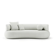 Canapea fixă IVONA 253 cm lungime, configurabilă, bouclé premium, design curbat