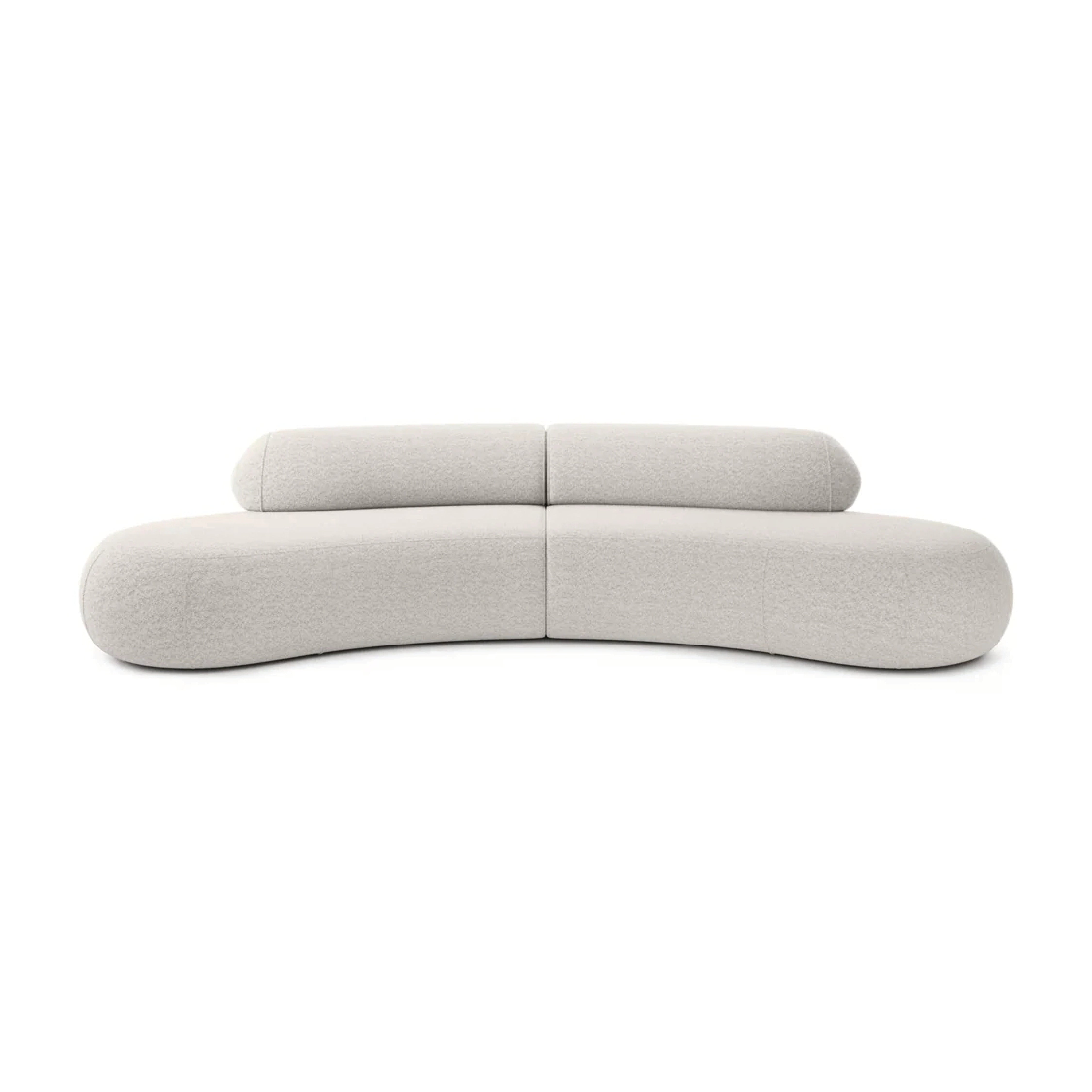Canapea modulară IVONA 346 cm lungime, configurabilă, bouclé premium, spătar central
