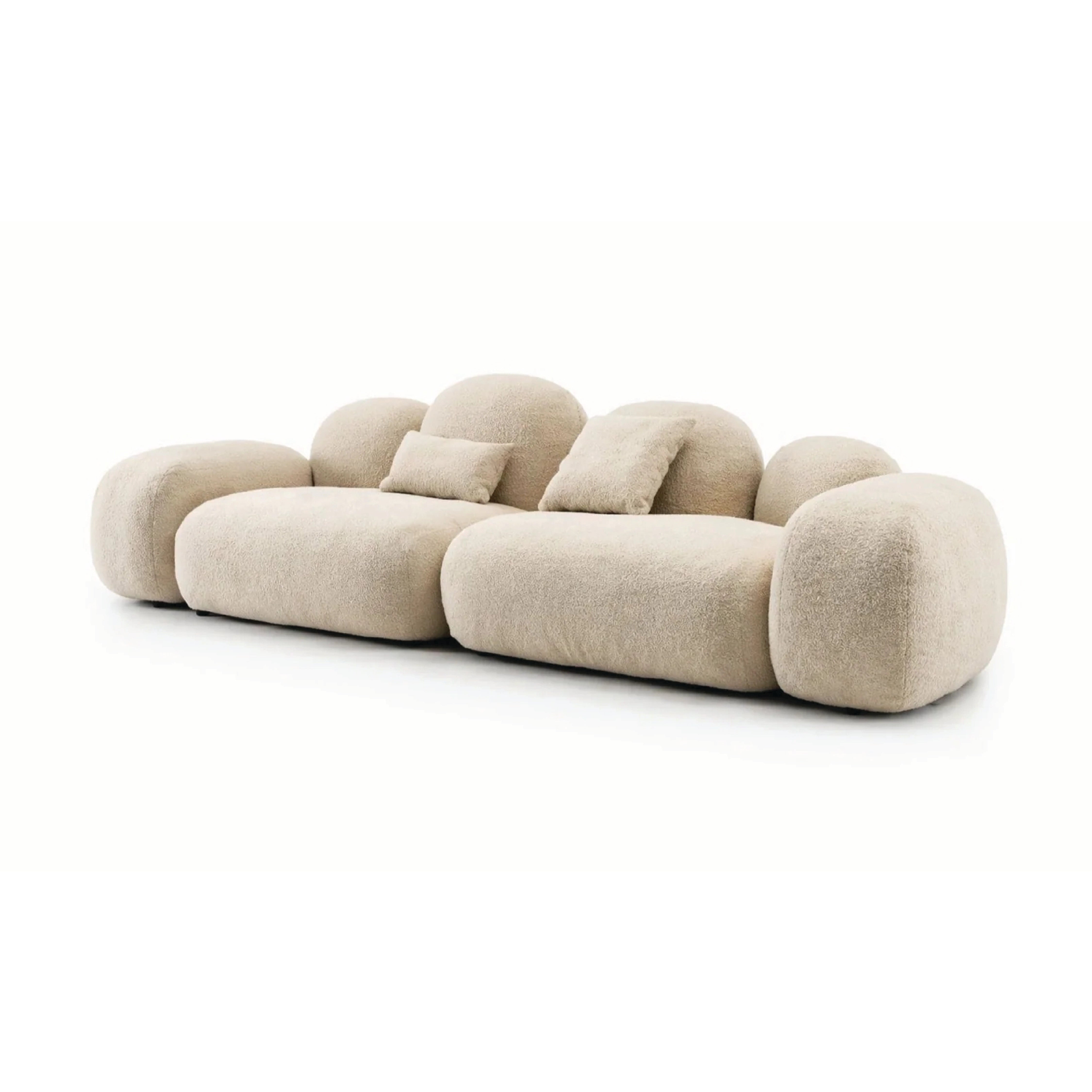 Canapea fixă MERIVO 316 cm lungime, tapițerie textilă, spumă premium, puf de gâscă