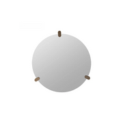 Oglindă decorativă ORBIS 120 cm diametru, ramă metal, finisaj bronz