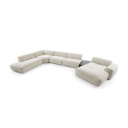 Colțar modular NOR 519 cm lungime, formă "U", măsuță integrată, configurabil