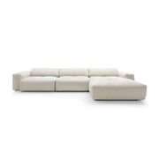 Colțar modular NOR 366 cm lungime, formă „L”, configurabil, material premium