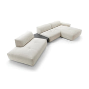 Colțar modular NOR 436 cm lungime, formă "L", măsuță integrată, configurabil