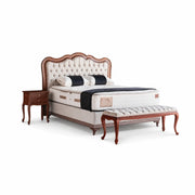 Pat Boxspring SPECIAL cu ladă de depozitare, structură metalică, saltea premium