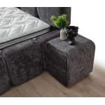 Pat Boxspring MARVEO cu ladǎ de depozitare, structurǎ metalicǎ, saltea premium cu topper integrat, material premium - imagine 6