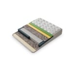 Pat Boxspring ZARO lada de depozitare, structura metalica, material si saltea premium - imagine 6