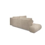 Coltar extensibil manual HELEN, 265 cm lungime in "L" cu lada de depozitare si zona de dormit permanent cu design modern - imagine 5