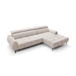 Coltar extensibil premium 295 cm lungime, 4-5 locuri ALVORIA, extensie electrica, material impermeabil si design modern - imagine 3