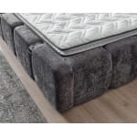 Pat Boxspring MARVEO cu ladǎ de depozitare, structurǎ metalicǎ, saltea premium cu topper integrat, material premium - imagine 4