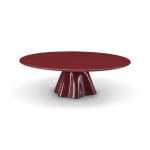 Măsuță de cafea modernă pentru living 110/150 cm lungime, blat MDF și bază din fibră de sticlă, design minimalist