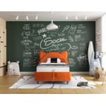 Pat 120×200 cm, tapițat catifea premium, design mașină, culoare portocaliu, stil jucăuș și modern pentru copii CAT - imagine 2