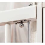 Pătuț 2 în 1 70×130 / 80×180 cm, cu comodă și sertar depozitare, stil clasic romantic, alb mat, transformabil în pat junior, design premium sigur BELLE - imagine 4