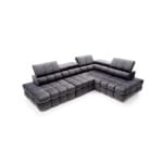 Coltar extensibil premium 291 cm latime, 4-5 locuri configurabil CAPRI, functie de dormit permanent si lada de depozitare - imagine 7