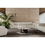 Colțar modular 285 cm, 3-4 locuri, design sculptural și configurabil RODOS, tapițerie bouclé premium