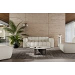 Canapea modulara 210 cm, 2–3 locuri, design curbat, bouclé premium, configurabil RODOS, pentru ambient sofisticat