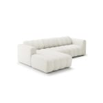 Colțar modular 285 cm, 3–4 locuri, formă L, design curbat, bouclé premium, configurabil RODOS, pentru interior sofisticat - imagine 4