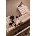 Colțar modular 343 cm, 6–7 locuri, formă U, design curbat, bouclé premium, configurabil RODOS, pentru spațiu premium - imagine 3