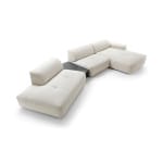 Colțar modular 436 cm, 4–5 locuri, cu măsuță integrată, configurabil NOR, design minimalist pentru interior rafinat - imagine 4