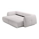 Canapea extensibilă 254 cm, 3 locuri, extensie electrică și port USB, material impermeabil, SPLENDORA - imagine 9